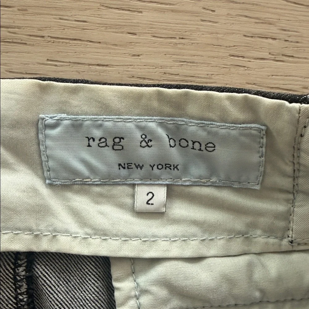 rag & bone dark blue Button-Front Mini Skirt - Picture 2 of 5